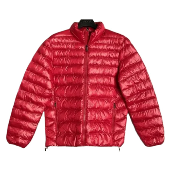 Polo Ralph Lauren Men's Small Colden Packable Glossed Jacket Solid Red NEW - Picture 1 of 8